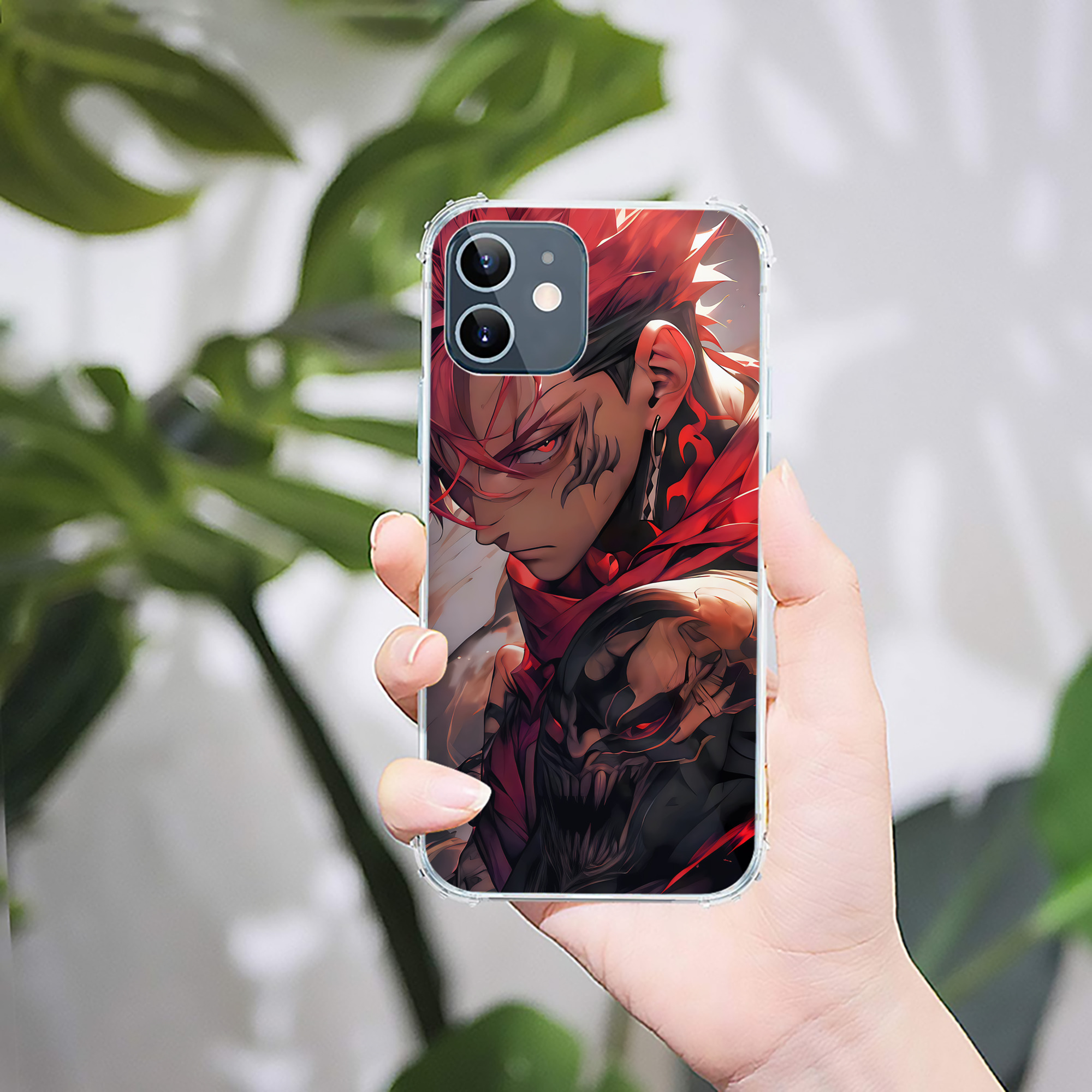 （画像用） 呪術廻戦 Jujutsu Kaisen 【iPhone 12シリーズ対応】透明スマホケース（クリアソフトケース）